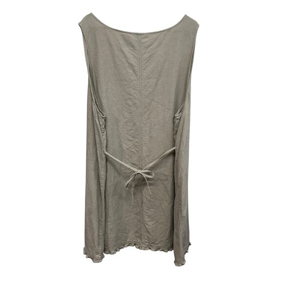 Quiet Luxury Linen Blend Shift Dress Erika II &‎ Co Neutral Beige Size 3X - Picture 2 of 5